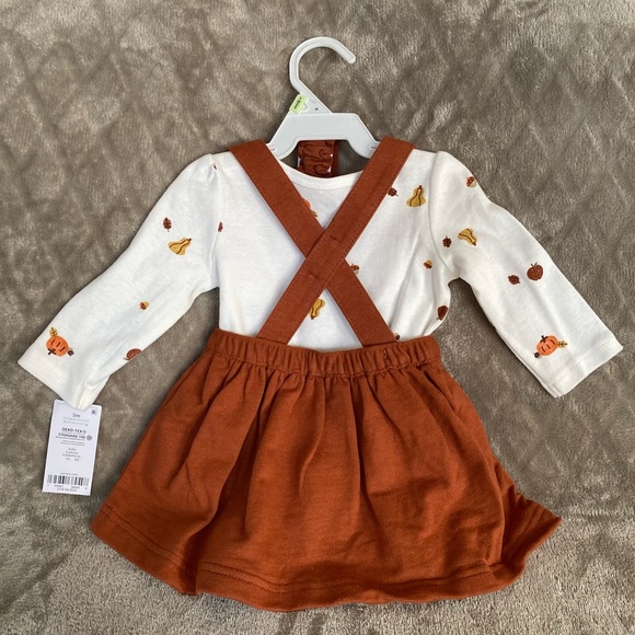 NWT Carter’s Baby Girl 3-piece Fall Dress Outfit - Picture 2 of 8